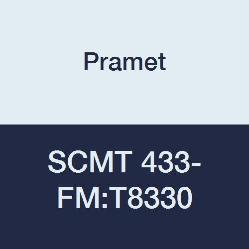 SCMT 433-FM:T8330 Carbide Multi-Material (P30,M25,K30) Indexable Turning Insert, Positive, Finishing-Semi Roughing, 0.047" Radius, PVD, 90 Degree Square, Gold (Pack of 10)