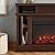 BOWERY HILL Traditional Electric Fireplace Wooden Surround Mantel Heater with Remote Control, Adjustable Led Flame, 1500W in Dark Walnut