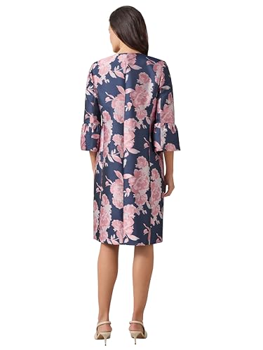 Kasper Women's Jacquard Topper W Ruffle Bell Sleeves3