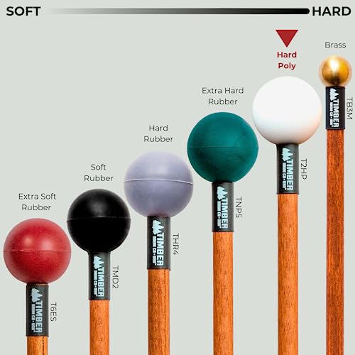 Timber Drum Company FBA_T2HP Timber Drum Co. T2Hp, Made In U.S.A. Pair Of Hard Polymer Mallets thumb #6