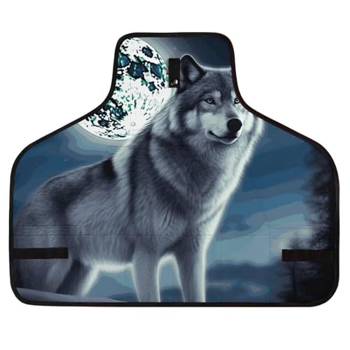 Delantal multiusos Wolf Moon con múltiples bolsillos ajustable miniatura 1