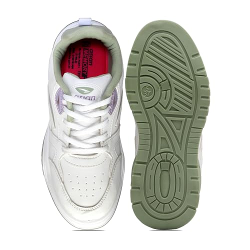 Image of ASIAN Women NANCY-01 Sneakers and Casual wear Shoes with Laces, Lightweight and Comfortable Shoes for Parties, as Well as Gym and Sports for Women & Girls with Stylish Design