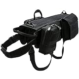 Fácil de usar: 4 QuickRelease hebillas que son fáciles de poner y quitar, mientras que proporciona seguridad adicional; Un asa superior para los cables y controles perro, y una Vring en el frente para fijar la correa del perro, fácilmente Montacargas para mascotas y saca Del carro.