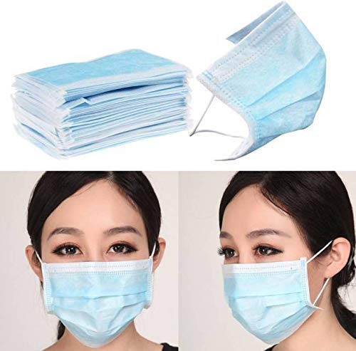 NightCare 3 Ply Disposable Face Mask Universal Breathable & Comfortable Non Surgical Safety Mask with Earloop & Nose Pin (100 Pcs, Made in India) (B085MFKF6T) Amazon Price History, Amazon Price Tracker