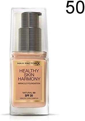 2 x Max Factor Healthy Skin Harmony Miracle Foundation - 50 Natural