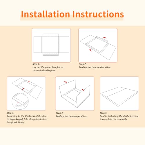 Image of HORLIMER 25 Pack 12.8x12.8x1 Self-Sealing Shipping Boxes, Vinyl Record Mailer Cardboard Box for Mailing, Packaging, Moving Storage