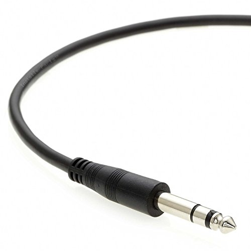 Cable estéreo 1/4 jack macho a macho de 100 pies largo para sonido balanceado 2