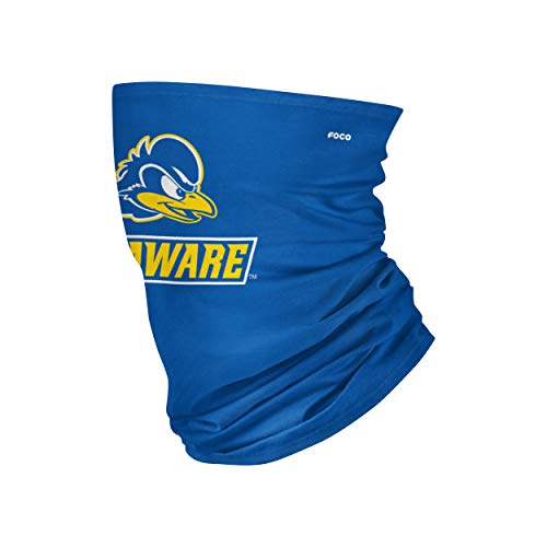 FOCO Delaware Fightin Blue Hens NCAA Team Logo Stitched Gaiter Scarf