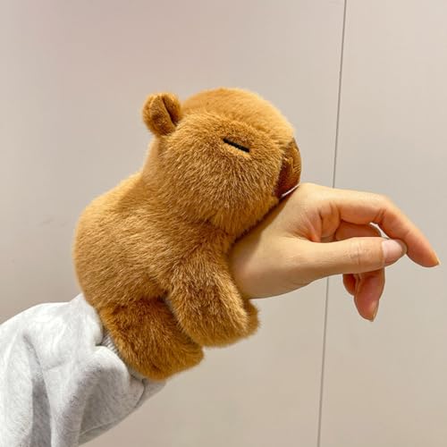 Image of Cute Animal Fur Plush Slap Wristband for Kids -Soft Toy Bracelet, Adjustable Snap Band for Boys & Girls