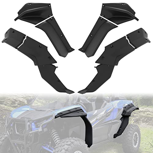 Sautvs Xxl Fender Flares For Kawasaki Teryx Krx 1000, Front Rear Extended Mud Flaps Mud Guards Extension For Kawasaki Teryx Krx 1000 2020-2023 Accessories(Replace #99994-1324) #TOP17