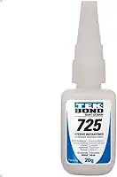 Adesivo Instantaneo 725 20g B - Bico Fino, caixa c/ 10 unidades.