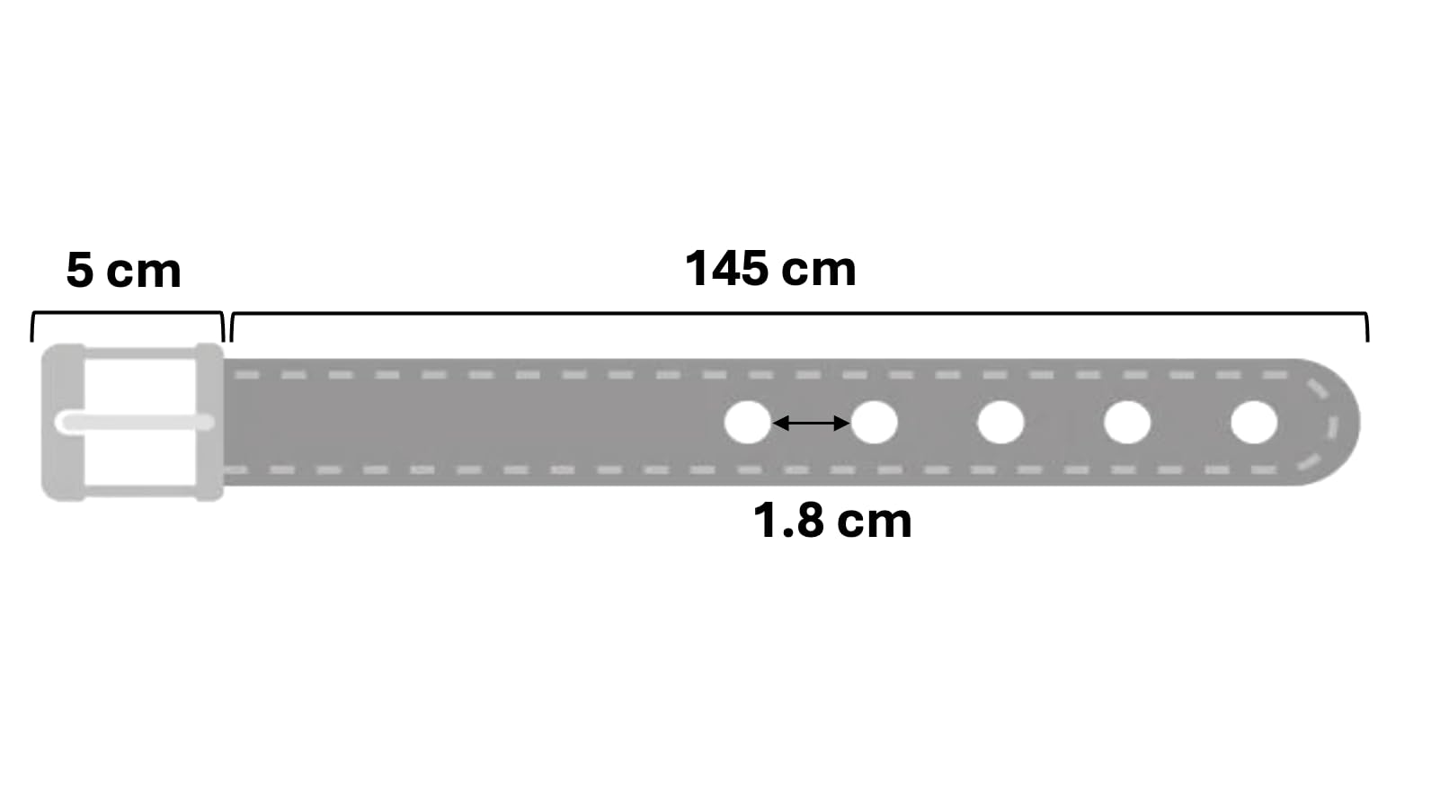 ES5024 Étrivières en cuir - Sangles réglables en cuir avec boucles en acier inoxydable pour dressage et saut d'obstacles (noir, 145 cm)
