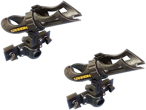 Woodlander Outdoors 2X Rod Holder for Lund Boat Sport Trak Gunnel System - with Cannon Rod Holder Installed