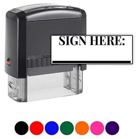 Sign Here Self-Inking Business Stamp (Sign Here) Cover