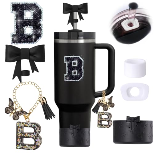 6PCS Black Stanley Cup Accessories Set for Stanley Cup 30oz 40oz