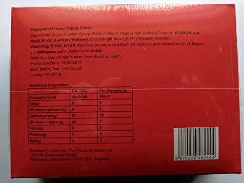 Red & White Candy Canes Box of 12 x 4 Boxes (48 canes), Decoration & Gift Supplies for Christmas