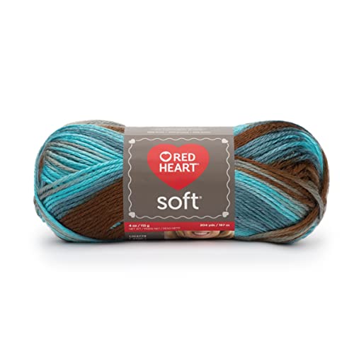 Image of Red Heart Soft Waterscape Yarn - 3 Pack of 113g /4oz - Acrylic - 4 Medium (Worsted) - 256 Yards - Knitting /Crochet