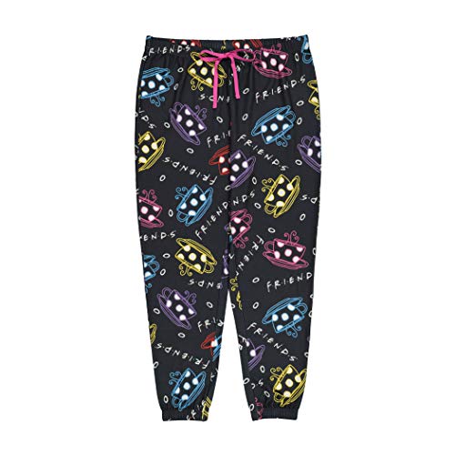 Warner Brothers Women's Pajama Bottom, Grey Coffee Friends, S