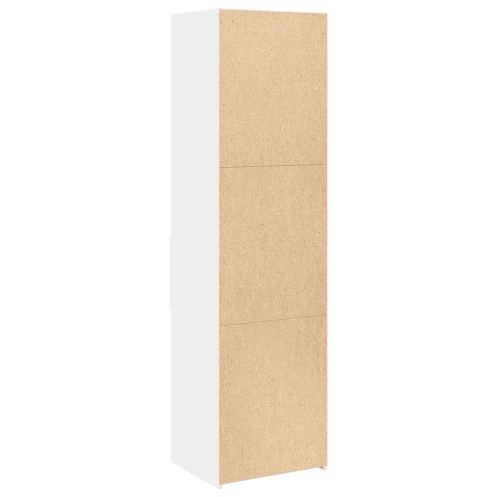 vidaXL Credenza Bianca 50x42,5x185 cm in Legno Multistrato
