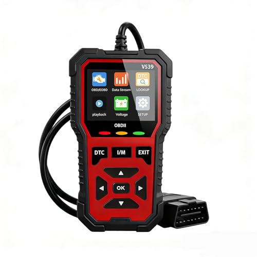 USB Powered OBD2 Diagnostic Scanner Engine Fault Code Reader with Battery Tester I/M Readiness Monitor Multi-Language Support