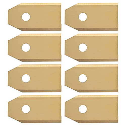 45-teiliges Gartenroboter-Mähmesser, Edelstahl-Rasenmähermesser für, Effiziente Schnittleistung mit Glatter Oberfläche, Isolierfunktion und Langer Lebensdauer, Goldenes