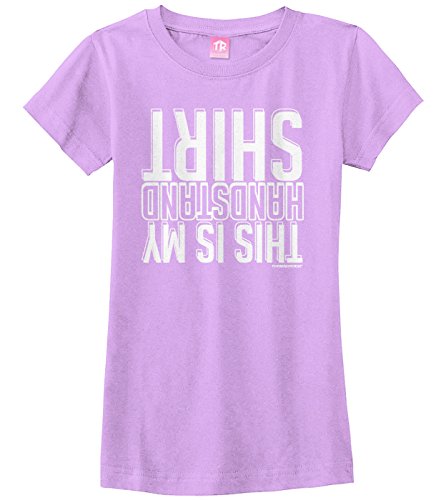 Image of Threadrock Big Girls' This is My Handstand Shirt Fitted T-Shirt