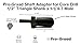 Pro-Graad Core Drill Bit Adapter for Threaded Diamond Hole Saw Core Drill Bit