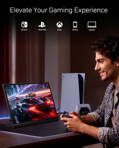 Image of Yxk Portable Monitor 16 inch 1200P 144Hz IPS HDR Ultra-Slim Gaming Monitor