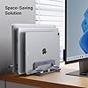 UGREEN Vertical Laptop Stand for Desk Triple Slot Laptop Stand Holder Adjustable Dock Aluminum Desktop Stand Compatible with MacBook Air Pro, Microsoft Surface Laptop 4, LG Gram 17 #4
