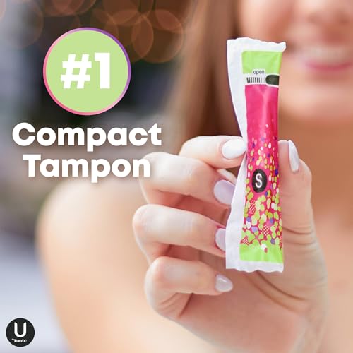 U by Kotex Click Compact Tampons, Super, Unscented, 192 Count (6 Packs of 32) (Packaging May Vary)