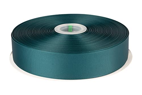 Fondersy 38mmX 91M Solid Grosgrain Ribbon for Gift Wrapping Parties Wedding Decoration, Crafts Sewing(Teal)