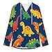 Womens Bodysuit Cartoon Dinosaur T Shirts Long Sleeve Hoodie V Neck Pullover Tops, 2026