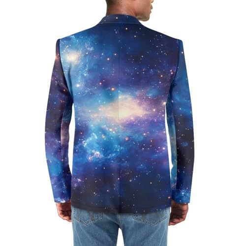 Men's Blazer Sports Coat Lightweight Party Notched Lapel Jackets with Pockets Groomsmen One Button Suits2