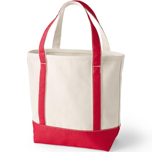 Image of Lands' End Pre-Monogrammed Letter Canvas Tote Bag