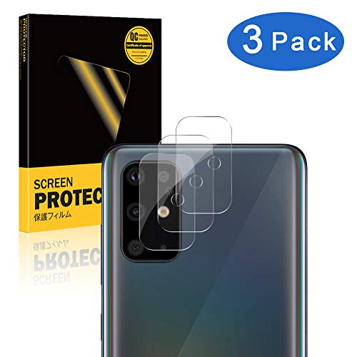 A-VIDET Protector Cámara Samsung Galaxy A51,Cámara Trasera Lente Pantalla para Samsung Galaxy A51, Cristal Vidrio Templado para Samsung Galaxy A51 (3 Piezas)