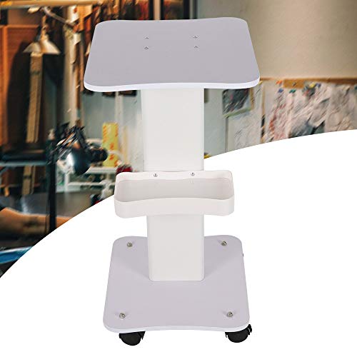 Salon Trolley, KPfaster Universal Wheel Tray Rolling Cart, Beauty Instrument Equipment Shelf, for Home Bathroom Hotel Spa Hair Barber Shop Small Bubbles (Pink ABS with Handle)