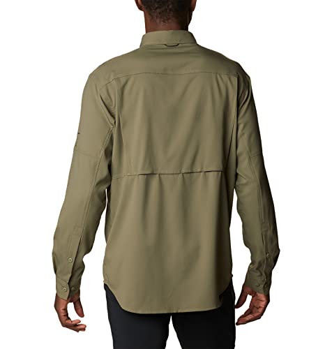 Image of Columbia Men Polyester Loose Omni-Shade Ridge Utility Lite Hiking and Trekking Long Sleeve Shirt