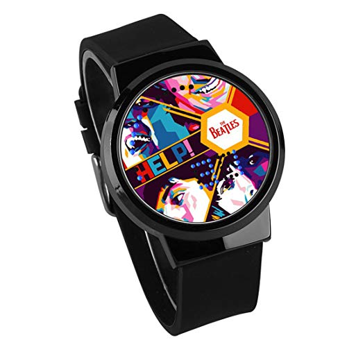 Montres Homme,Montre À Écran Tactile LED Le Groupe De Rock des Beatles Autour De La Montre À Ruban Électronique… - Les Beatles, Paul McCartney, John Lennon, RIngo Starr, George Harrison Montres Homme,Montre À Écran Tactile LED Le Groupe De Rock des Beatles Autour De La Montre À Ruban Électronique… – Image 3