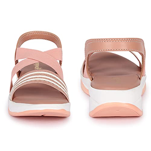 Image of Longwalk Women Casual Sandal Stripe Print Multi Strap