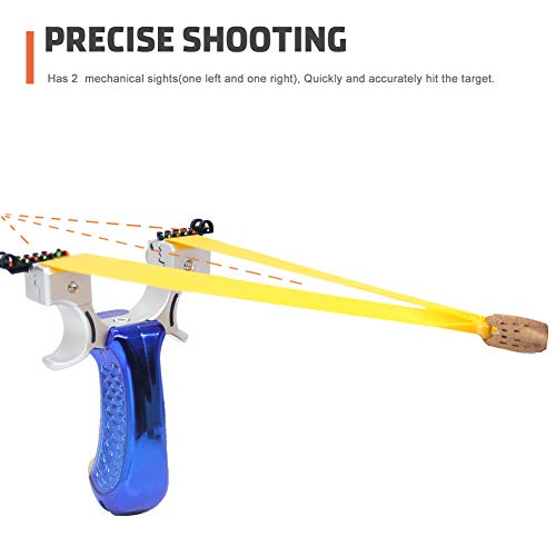 Cooy Slingshot- Professional Upgraded Light Slingshot For Hunting, With 2 Rubber Bands And 4 Mechanical Sights, Adult Outdoor Catapult Set … #TOP5