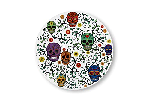 Excelsa Calavera Sottopentola, Ceramica dolomite e sughero, Cm. 16 x 16