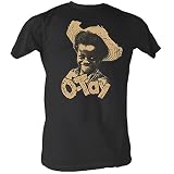 American Classics Men's Our Gang Little Rascals 1930's Comedy Vintage Style Buckwheat O-Tay Adult T-Shirt - Black - Small