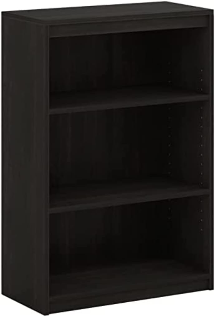 FURINNO Gruen 3-Tier Bookcases, Espresso