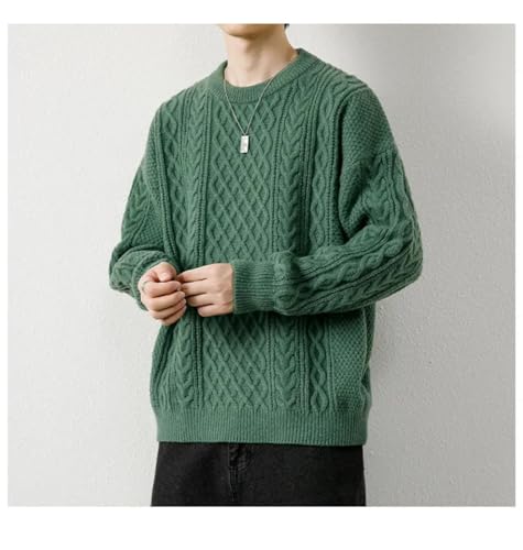 Men's Slim Fit Long Sleeve Pullover Round Neck Harajuku Knitted Sweater2