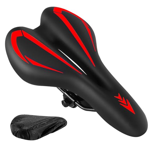 Gel Bike Seat Comfort for Men & Women,Ozikutech Universal Replacement Bicycle Saddle with Waterproof...