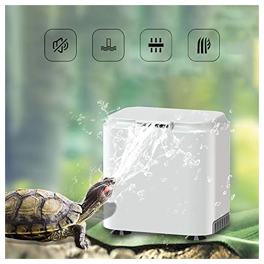Vansuky AC220~240V Filtro de bajo Nivel de Agua para Tortuga (1.5cm), Bomba de Agua Limpia para Tortuga y Tanque de Reptiles (Enchufe de la UE)