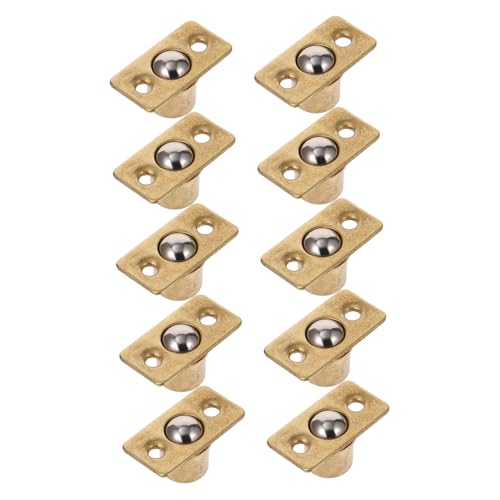Homoyoyo 10 piezas Pestillos de Bola de Cobre para Puertas de Armario Cierre Seguro y Duradero Mecanismo de Resorte Resistente Accesorios Antióxido para Muebles para Puertas Interiores