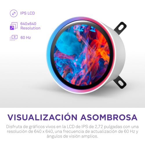 Refrigeración líquida NZXT Kraken Elite 420 RGB 2025 para CPU Intel y AMD color blanco 3