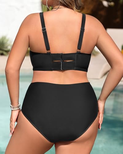 Tempt Me Women Plus Size Underwire Bikini - Two Piece High Waisted Swimsuits Bathing Suit 2025 Swimwear2