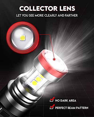 image for Torchbeam 7440 7443 LED Bulb Xenon White 6000k T20 Wedge 7441 7444 992